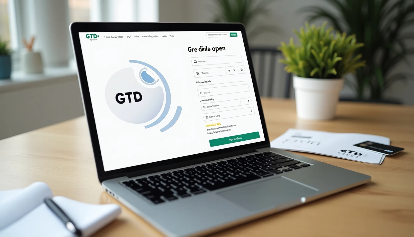 Guía visual para pagar la cuenta GTD online en portátil