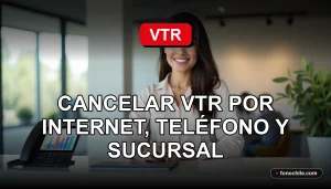 Guía paso a paso para cancelar servicios de internet y cable VTR en 2026, mostrando opciones en línea, telefónicas y presenciales.