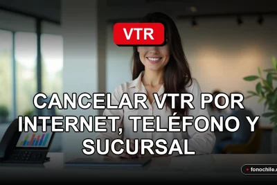 Guía paso a paso para cancelar servicios de internet y cable VTR en 2026, mostrando opciones en línea, telefónicas y presenciales.