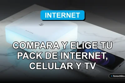 Comparativa visual de servicios de internet, telefonía móvil y televisión en 2026 sobre una mesa moderna.