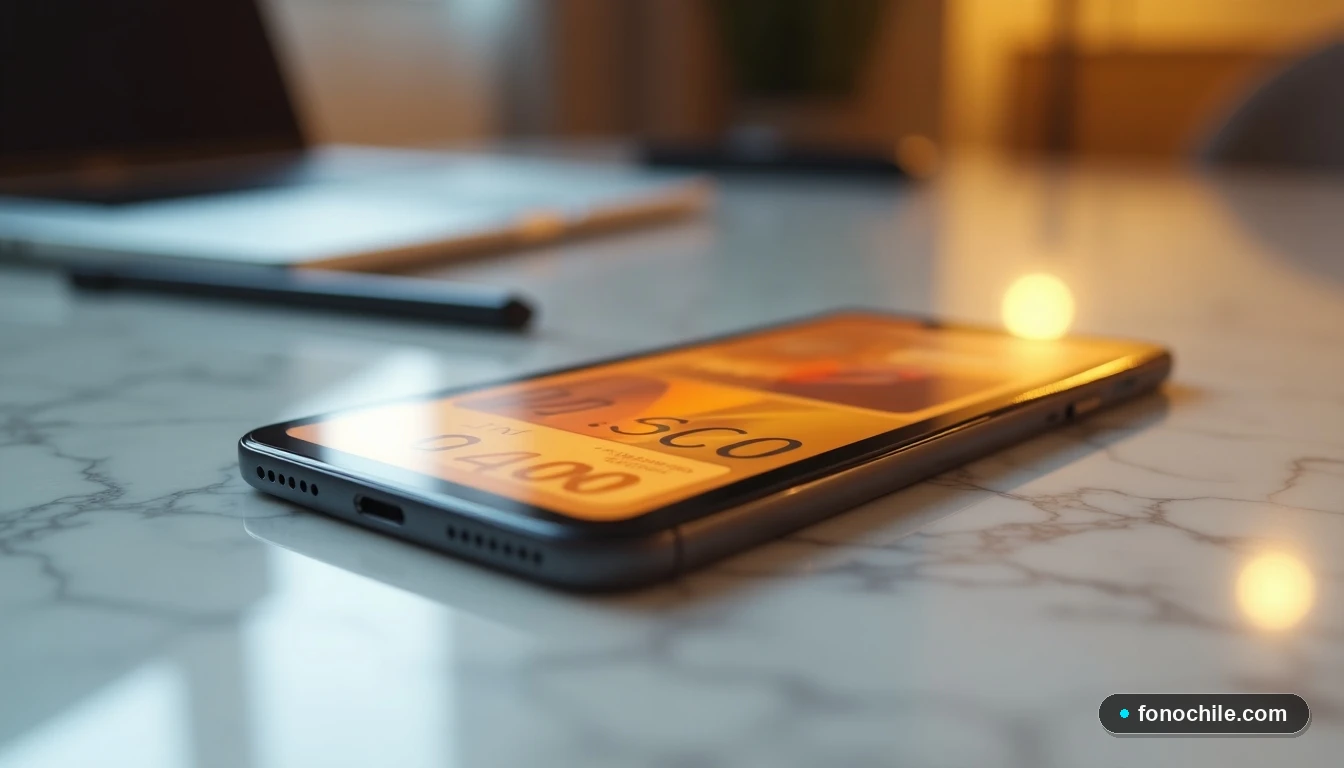 Vista detallada de dispositivos tecnológicos modernos en una mesa, representando el proceso de gestión digital de servicios.