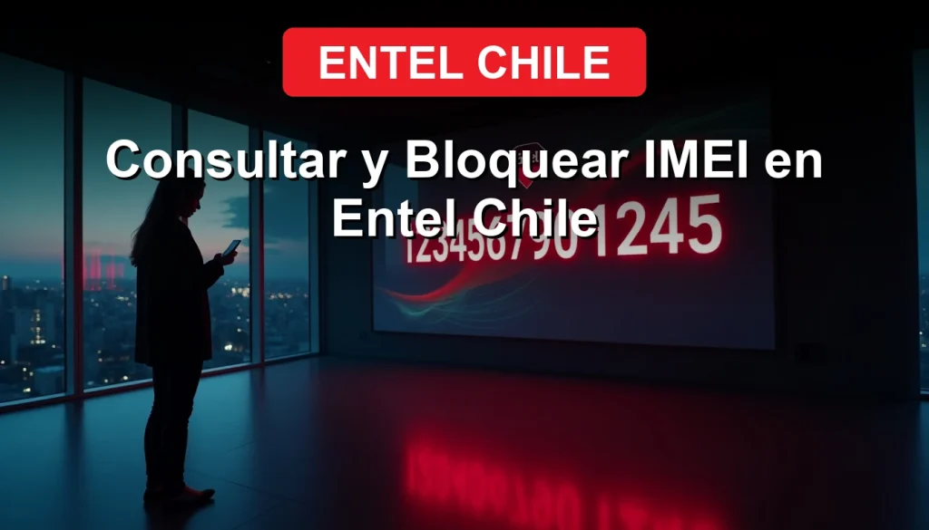 Hombre consultando el IMEI de su smartphone en la app de Entel Chile, guía paso a paso 2026