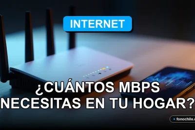 Un router moderno con luces LED azules y un smartphone mostrando gráficos abstractos, sobre una mesa de madera clara.