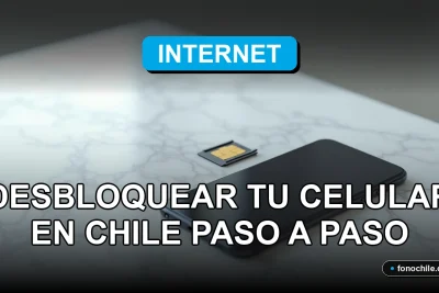 Guía paso a paso para desbloquear un teléfono móvil en Chile, concepto tecnológico moderno.