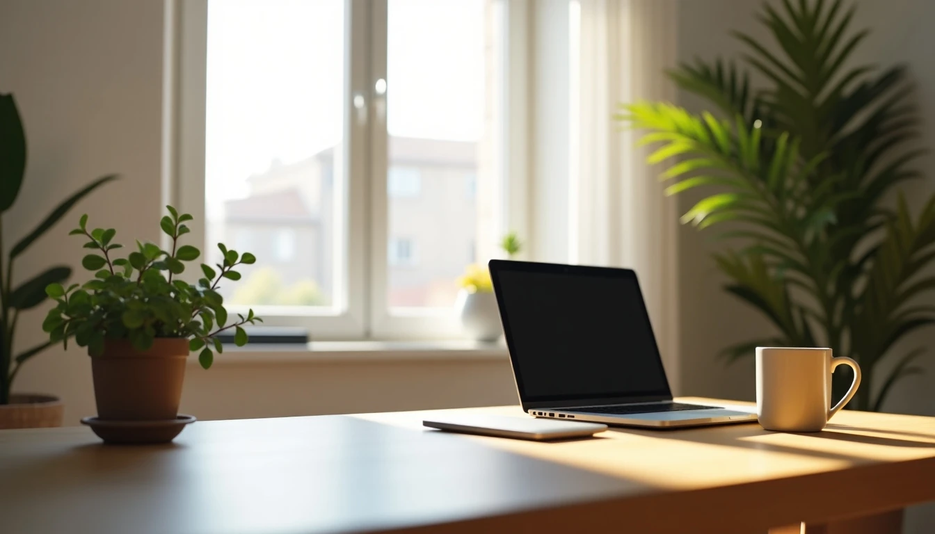 Espacio de trabajo moderno en hogar chileno con conexión a internet estable para teletrabajo