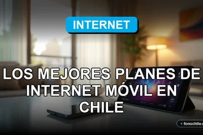 Comparativa visual de planes de internet móvil 2026 mostrando velocidad y cobertura en Chile