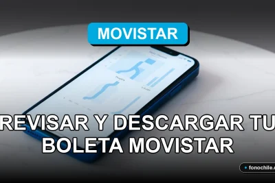 Guía para revisar y descargar tu boleta de Movistar en 2026 en un teléfono inteligente moderno.
