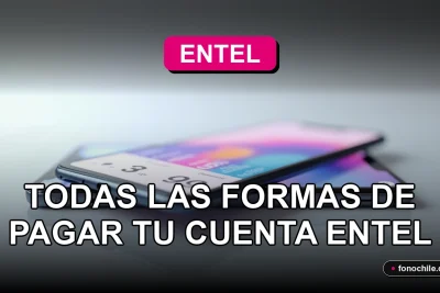 Guía completa de métodos de pago para Entel 2026, mostrando un teléfono inteligente moderno en una mesa.