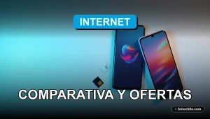 Comparativa visual de bolsas de internet prepago en Chile sobre fondo moderno