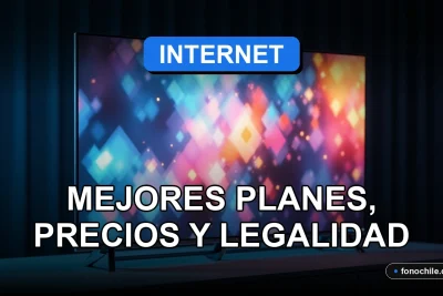 Guía definitiva de planes IPTV en Chile mostrando una interfaz de usuario abstracta en una pantalla de televisión moderna.