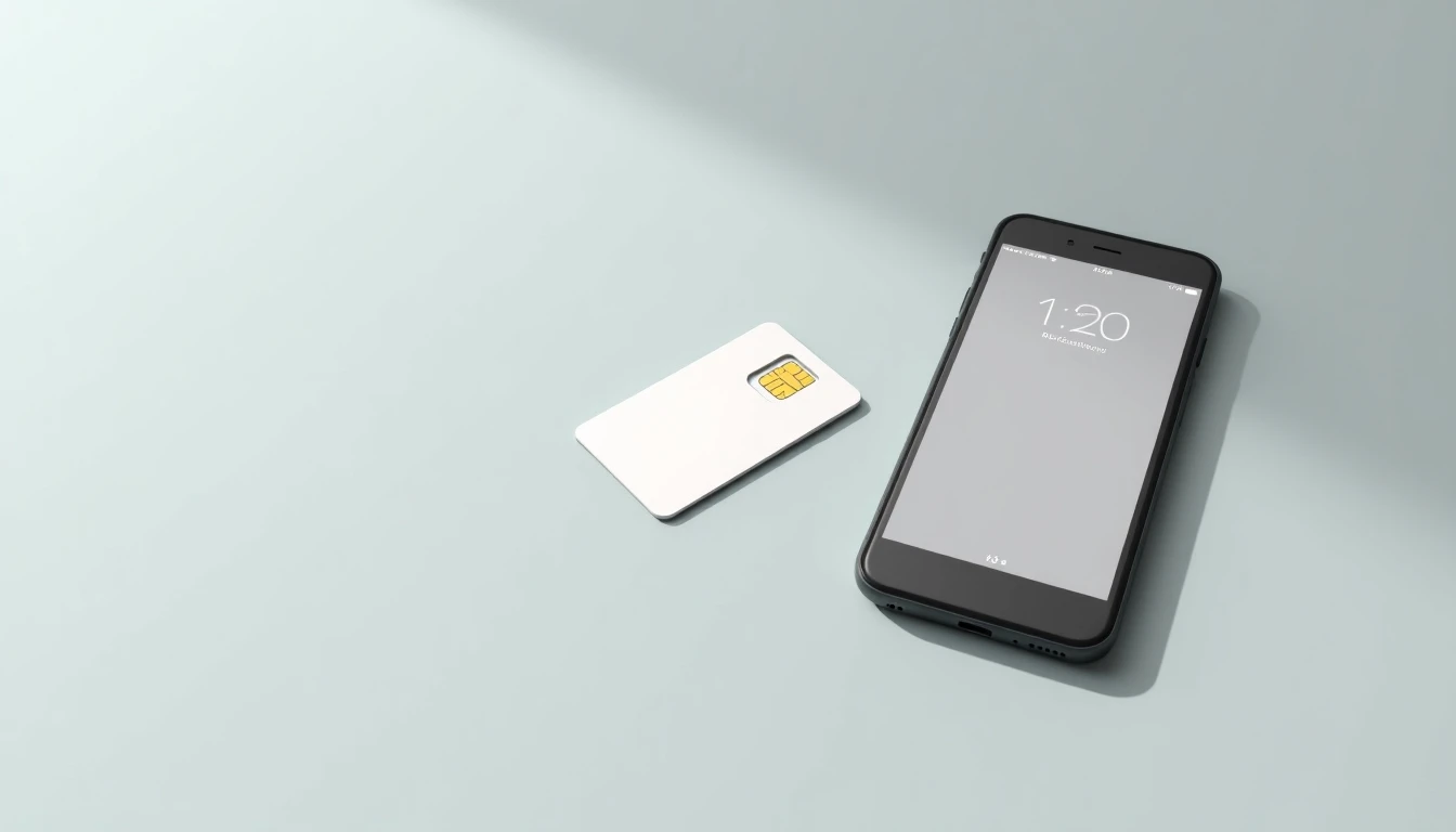 Chip o SIM de la compañía Claro Chile sobre una superficie gris, listo para ser insertado en un teléfono móvil.