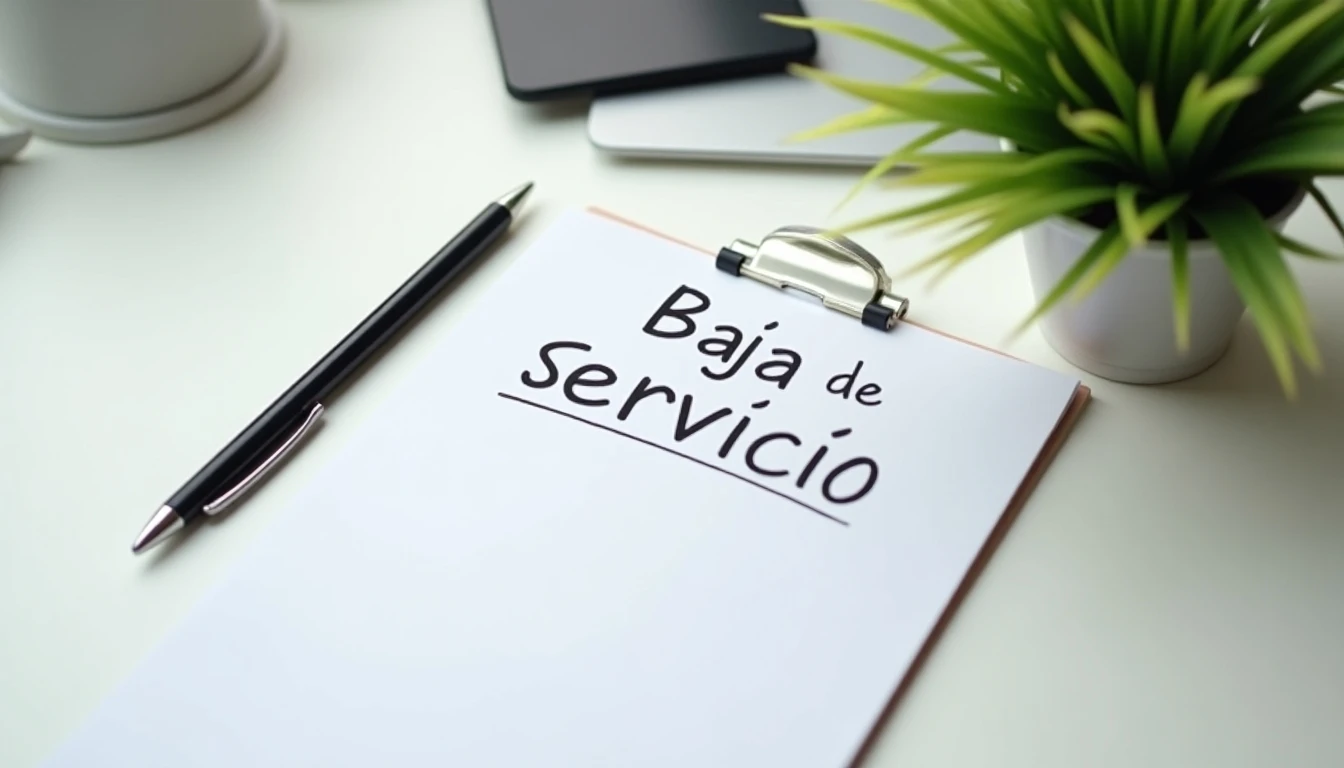 Elementos necesarios para gestionar la baja de un servicio de telecomunicaciones en 2026.