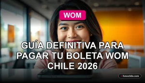 Guía para pagar tu boleta de servicios móviles WOM Chile fácilmente desde tu smartphone.