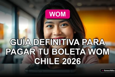 Guía para pagar tu boleta de servicios móviles WOM Chile fácilmente desde tu smartphone.