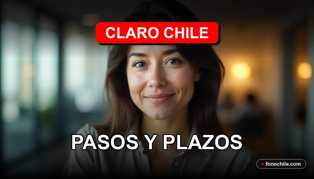 Guía paso a paso para realizar reclamos en Claro Chile, representada por un teléfono inteligente moderno mostrando gráficos abstractos.