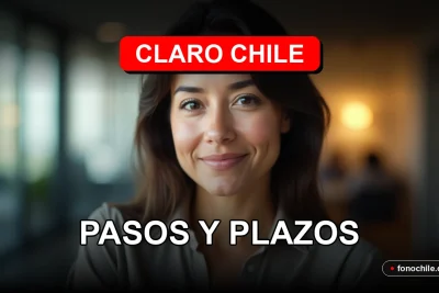 Guía paso a paso para realizar reclamos en Claro Chile, representada por un teléfono inteligente moderno mostrando gráficos abstractos.