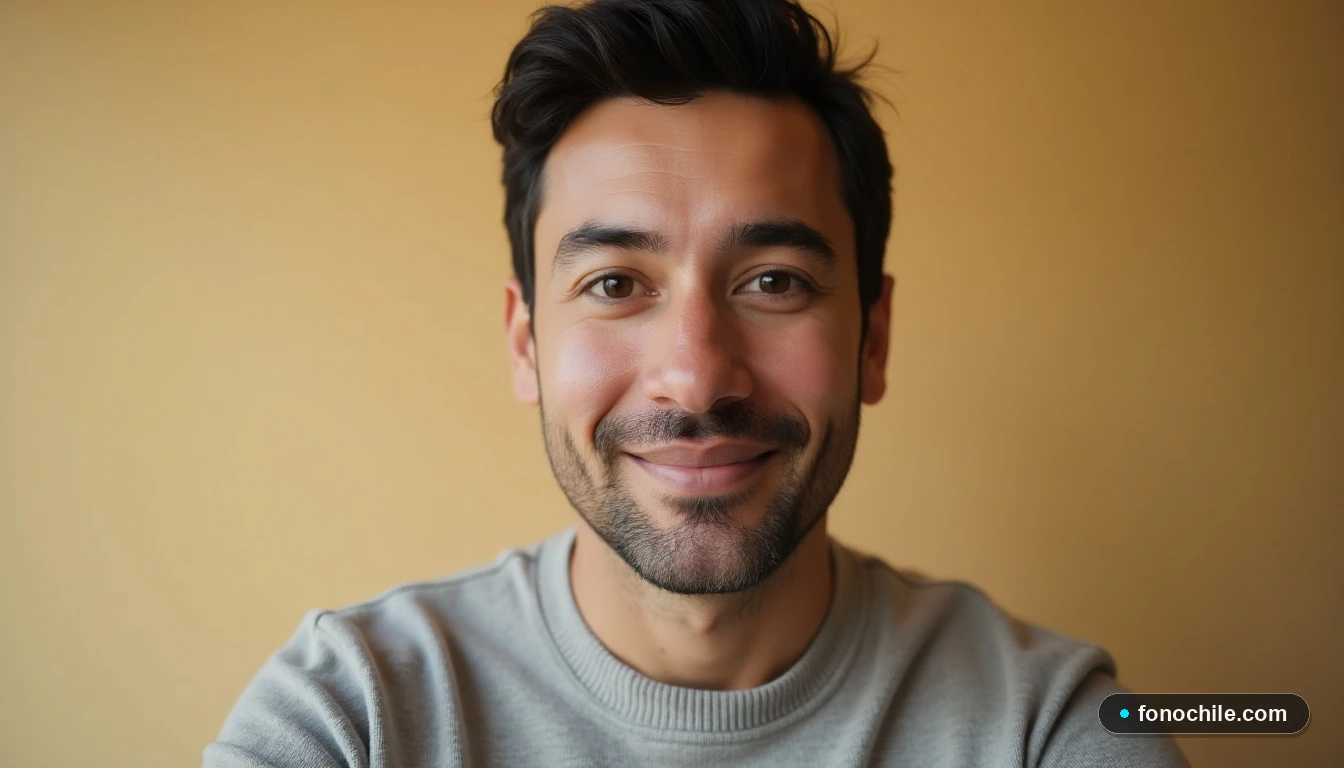 Representación de un agente de servicio al cliente de Claro Chile, escuchando atentamente para ayudar con un reclamo.