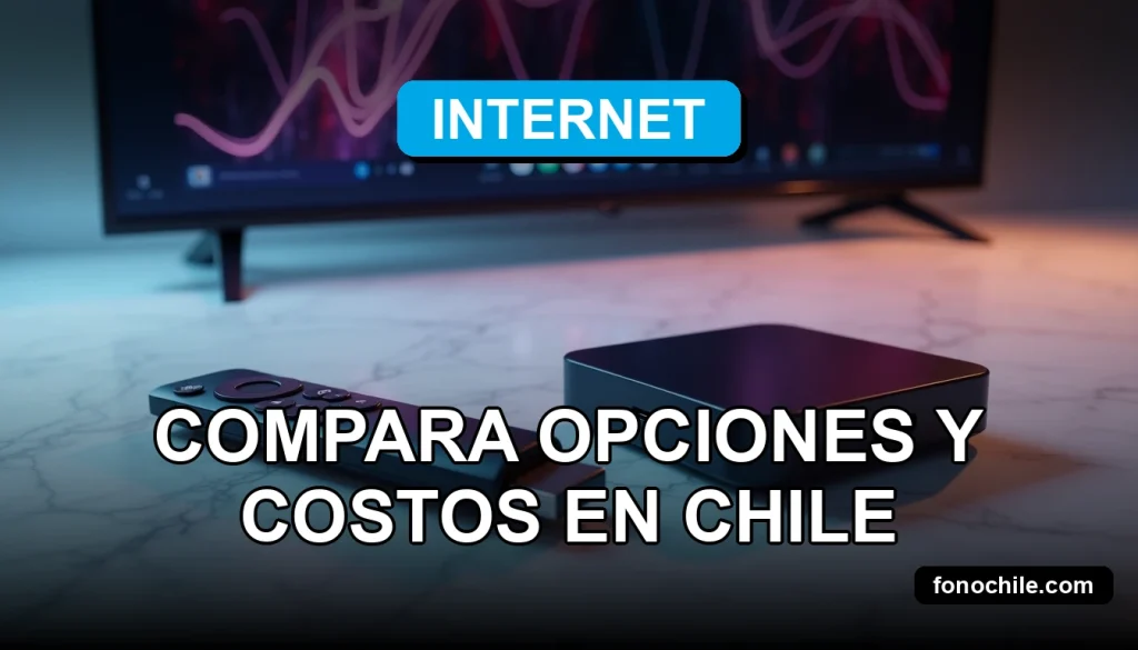 Guía comparativa de opciones de televisión por streaming y cable para 2026 en Chile, mostrando dispositivos modernos.