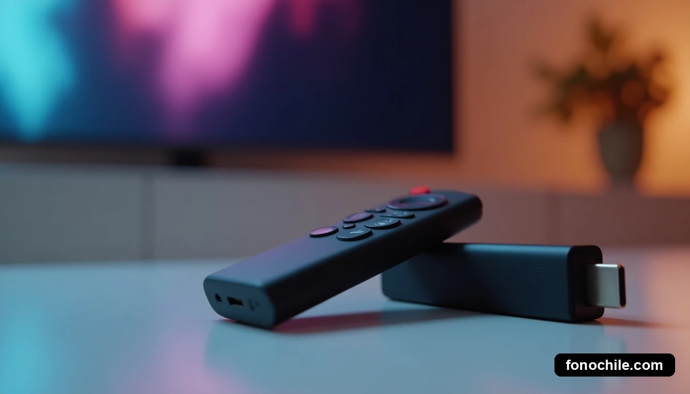 Primer plano de dispositivos de streaming modernos, mostrando su diseño y textura.