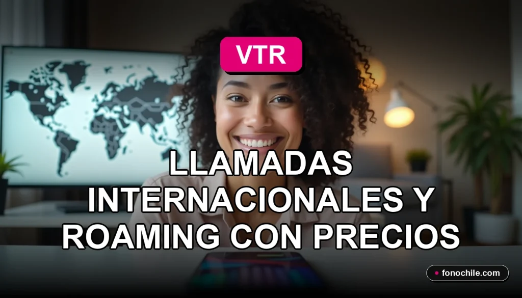 Guía VTR 2026 para llamadas internacionales y roaming con precios claros.