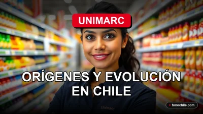 Historia y evolución de la cadena de supermercados Unimarc en Chile, mostrando su crecimiento comercial.