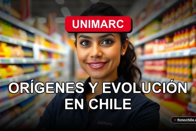 Historia y evolución de la cadena de supermercados Unimarc en Chile, mostrando su crecimiento comercial.