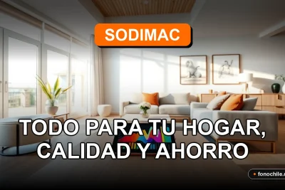 Modern living room interior with abstract colorful graphs on a tablet screen, showcasing home improvement and savings.