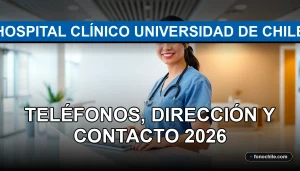 Modern hospital reception desk with a clean, professional design, featuring abstract colorful graphs on a digital screen.