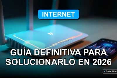 Solución para internet caído en 2026, router moderno con luces LED indicadoras en una mesa de trabajo limpia.