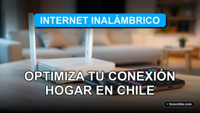 Optimización de conexión WiFi en el hogar moderno en Chile con gráficos de red abstractos
