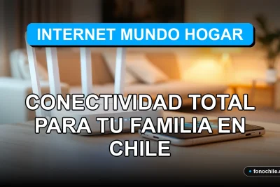 Un router moderno y un teléfono inteligente en una mesa, mostrando conectividad de internet para el hogar familiar en Chile.