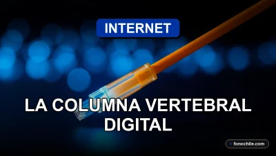 Empresas chilenas usando internet de alta velocidad con gráficos abstractos en pantallas para análisis de datos en 2026.