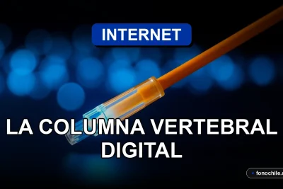 Empresas chilenas usando internet de alta velocidad con gráficos abstractos en pantallas para análisis de datos en 2026.