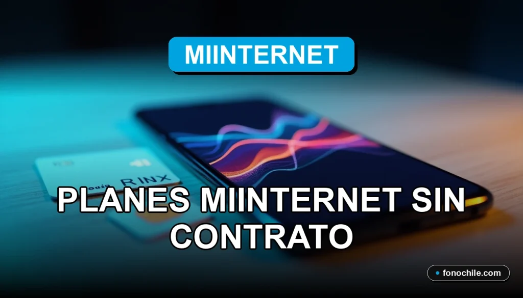 Un moderno teléfono inteligente negro descansa sobre una mesa de madera clara, mostrando gráficos abstractos de colores en su pantalla, junto a una tarjeta SIM prepaga.