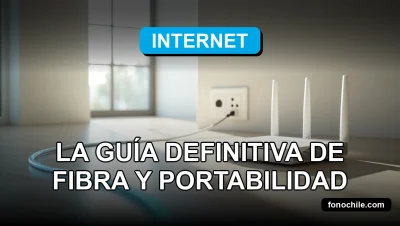 Guía definitiva de fibra óptica y portabilidad numérica 2026, concepto de velocidad y conexión moderna.