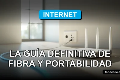 Guía definitiva de fibra óptica y portabilidad numérica 2026, concepto de velocidad y conexión moderna.