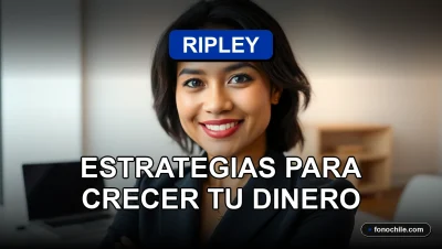 Una mujer latina sonríe con confianza mientras mira hacia el futuro financiero, representando las estrategias de inversión de Ripley para 2026.