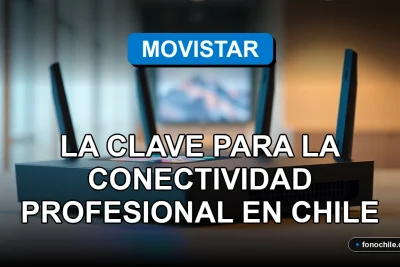 Un router empresarial moderno con luces LED azules sobre un escritorio de oficina minimalista, mostrando gráficos abstractos en su pantalla.