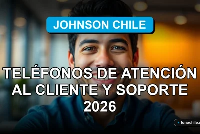 Johnson Chile servicio de atención al cliente 2026, persona sonriente en oficina moderna