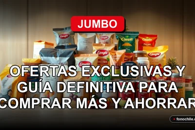 Ofertas exclusivas de Jumbo 2026 con productos de supermercado sobre una mesa de madera.