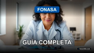 Guía de laboratorios médicos afiliados a Fonasa para el año 2026, mostrando un entorno profesional y confiable.