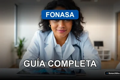 Guía de laboratorios médicos afiliados a Fonasa para el año 2026, mostrando un entorno profesional y confiable.