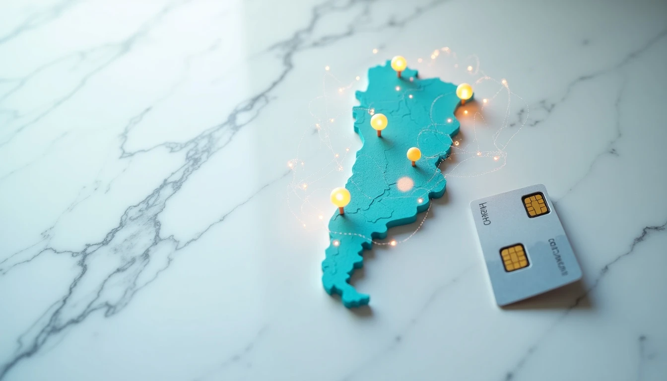 Comparativa visual de cobertura y tecnología de bolsas prepago en Chile sobre un fondo minimalista.