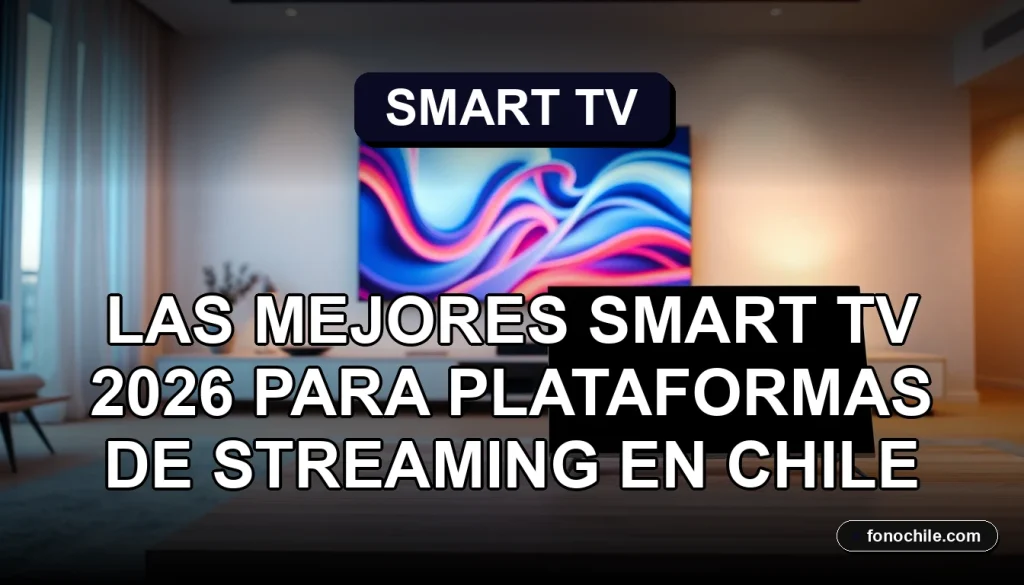 Una comparativa visual de las mejores Smart TV 2026 para streaming en Chile, mostrando calidad de imagen y diseño en un entorno doméstico.