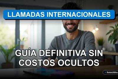 Una guía visual sobre cómo realizar llamadas internacionales en 2026 sin costos sorpresa, mostrando tecnología moderna y transparente.