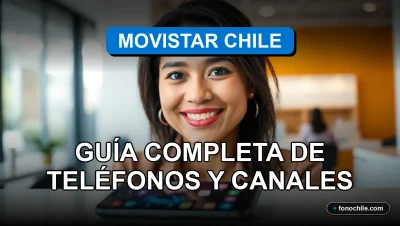 Una guía completa para contactar a Movistar Chile, mostrando canales de atención al cliente.