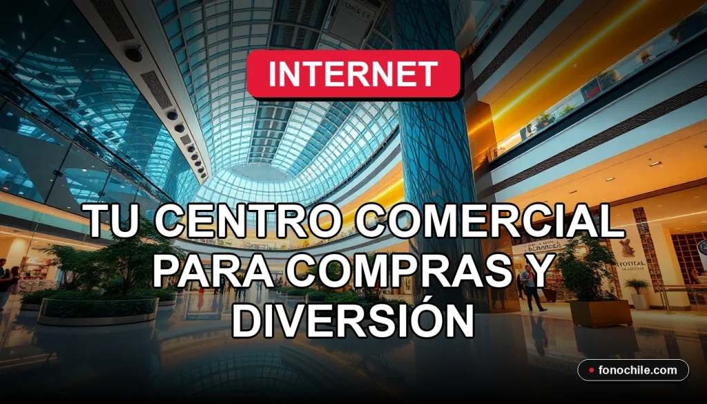 Vista aérea moderna del centro comercial Mall Plaza 2026 con techos de vidrio y luces cálidas.