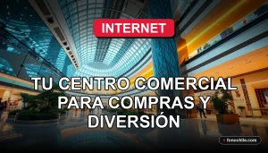 Vista aérea moderna del centro comercial Mall Plaza 2026 con techos de vidrio y luces cálidas.