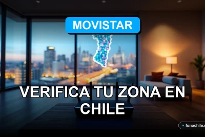 Mapa de Cobertura Movistar 2026 en Chile mostrando una casa moderna con excelente señal.
