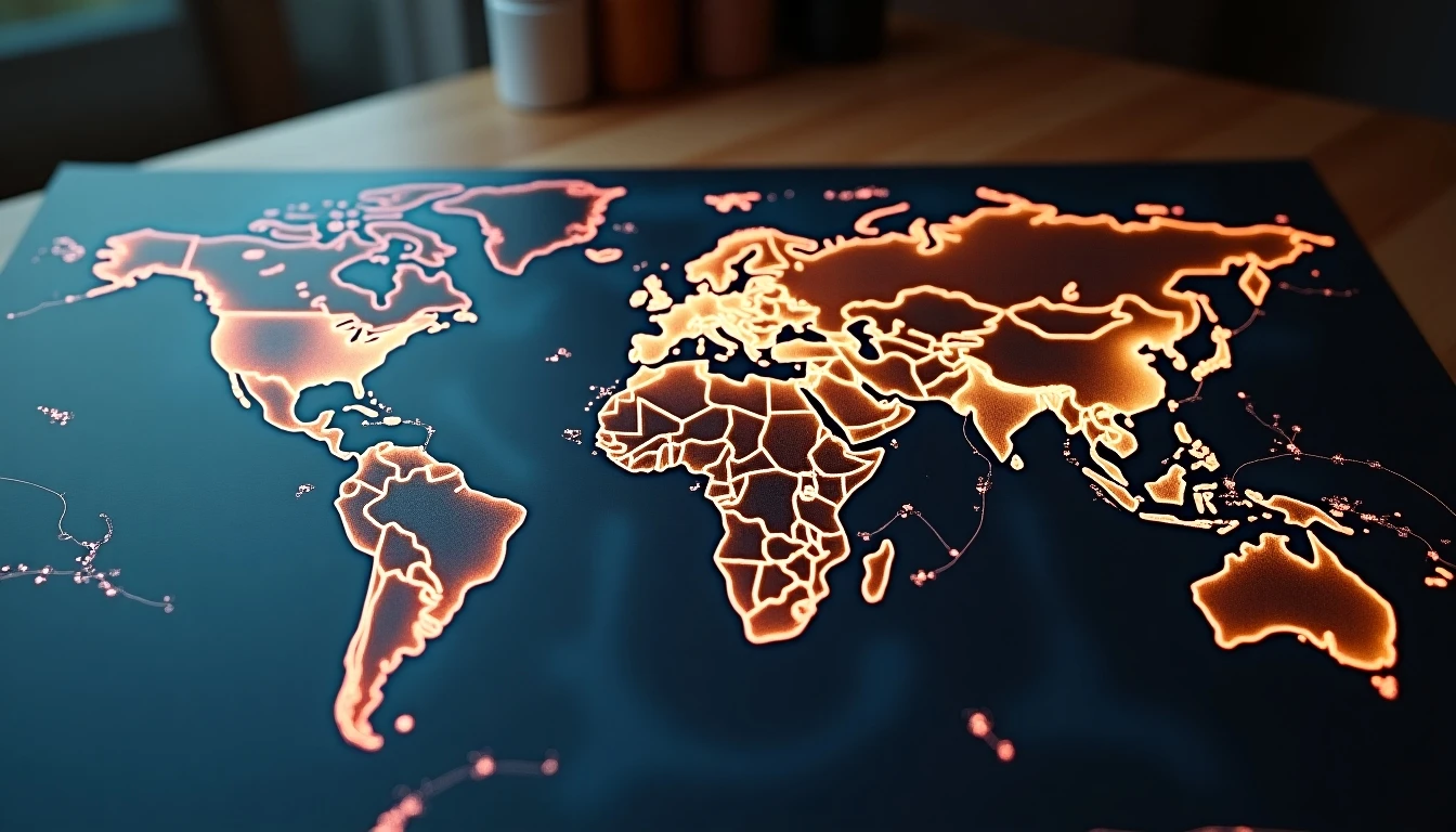 Mapa detallado de la cobertura de red VTR en Chile mostrando zonas de señal